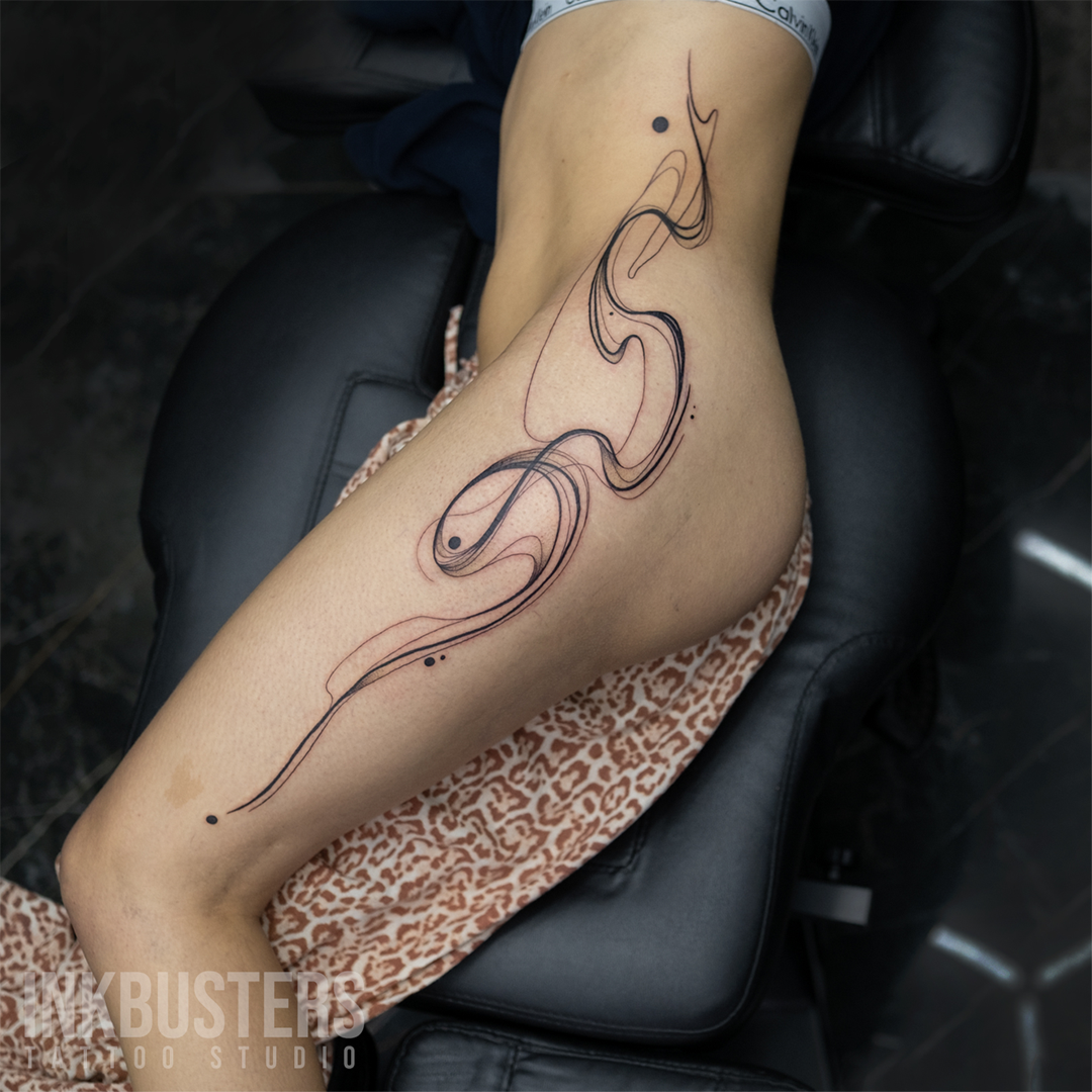 Fineline Tattoo Abstract